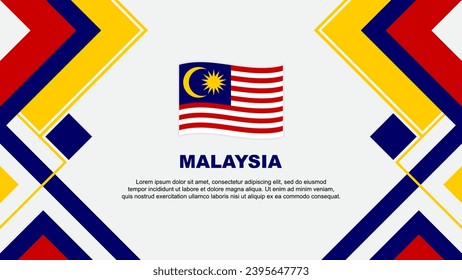 Malaysia Flag Abstract Background Design Template. Malaysia Independence Day Banner Wallpaper Vector Illustration. Malaysia Banner