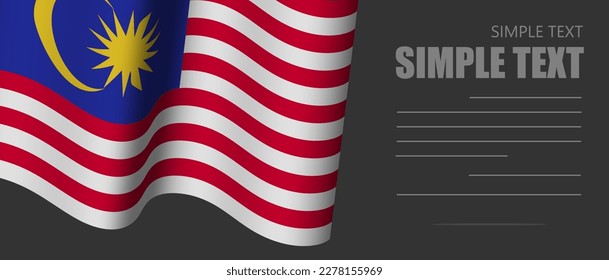 malaysia flag banner rectangle background,malaysia dark mode black tone wallpaper,website banner malaysia black and white tone with grey text.