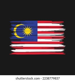 Vektorgrafik der malaysischen Flagge
