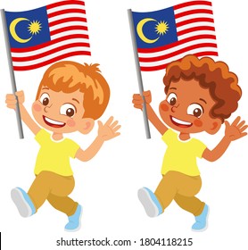 Children Usa Flag Stock Vector (Royalty Free) 742043113