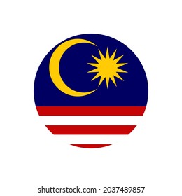 Malaysia flag icon logo design vector template