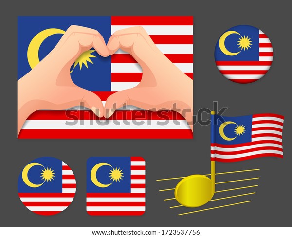 Malaysia Flag Icon National Vector 600w 1723537756 