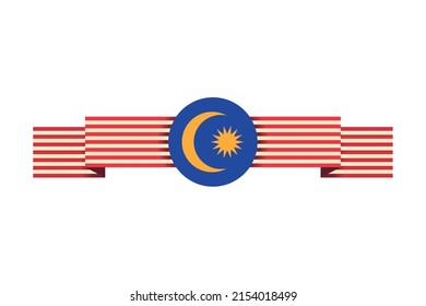 malaysia flag patriotism icon isolated