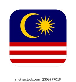 Malaysia flag simple illustration for independence day or election