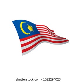 Malaysia flag, vector illustration