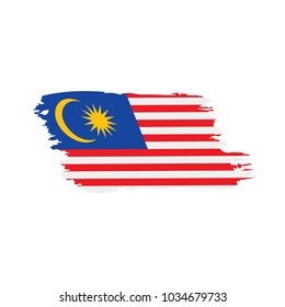 Malaysia flag, vector illustration