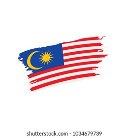 Malaysia flag, vector illustration