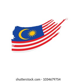 Malaysia flag, vector illustration