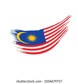 Malaysia flag, vector illustration