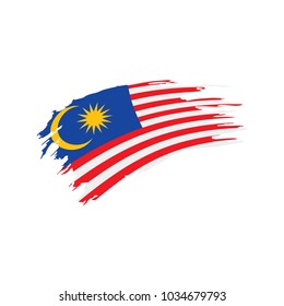 Malaysia flag, vector illustration