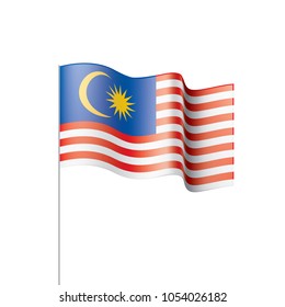 Malaysia flag, vector illustration