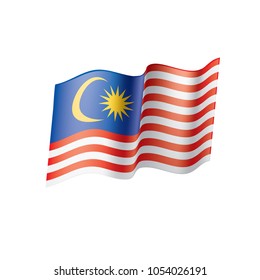 Malaysia flag, vector illustration