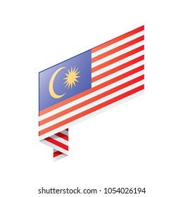 Malaysia flag, vector illustration