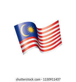 Malaysia flag, vector illustration