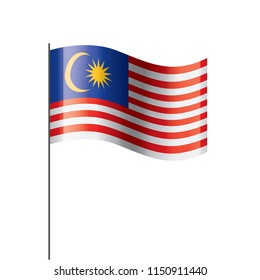 Malaysia flag, vector illustration