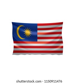 Malaysia flag, vector illustration