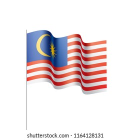 Malaysia flag, vector illustration