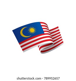 Malaysia flag, vector illustration