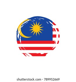 Malaysia flag, vector illustration