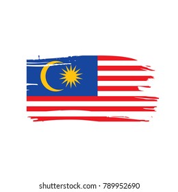 Malaysia flag, vector illustration