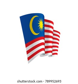 Malaysia flag, vector illustration