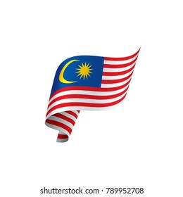 Malaysia flag, vector illustration