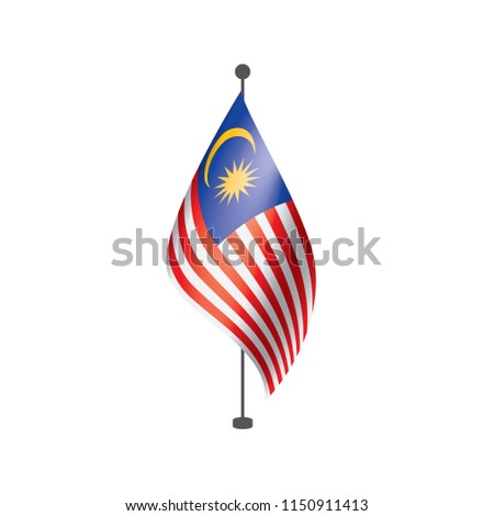 Malaysia flag, vector illustration