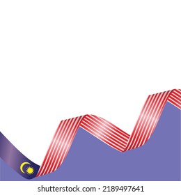 malaysia flag vector illustration design background