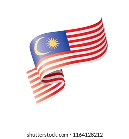 Malaysia Flag Vector Illustration On White Stock Vector (Royalty Free ...