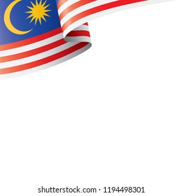 Malaysia flag, vector illustration on a white background.