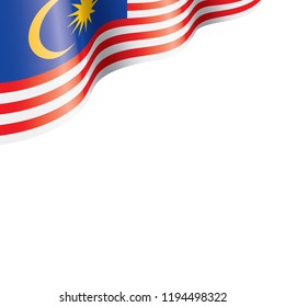 Malaysia flag, vector illustration on a white background.