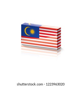 Malaysia flag, vector illustration on a white background.