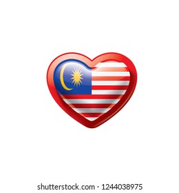 Malaysia flag, vector illustration on a white background.