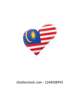 Malaysia flag, vector illustration on a white background.