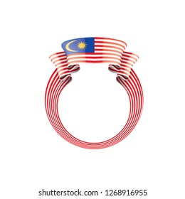 Malaysia flag, vector illustration on a white background.