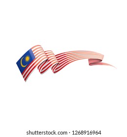 Malaysia flag, vector illustration on a white background.