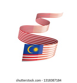 Malaysia flag, vector illustration on a white background.