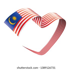 Malaysia flag, vector illustration on a white background.