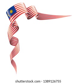 Malaysia flag, vector illustration on a white background.