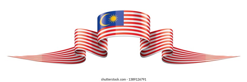 Malaysia flag, vector illustration on a white background.