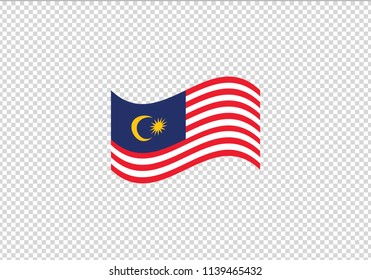 Malaysia flag waving coat of arms country emblem state symbol