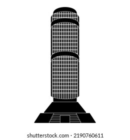 Malaysia foamous building icon set, Malaysia famous building vector set sign symbol