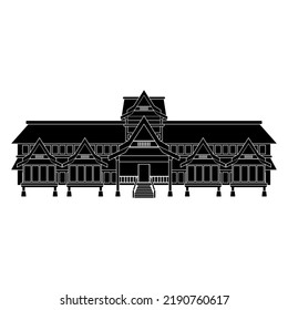 Malaysia foamous building icon set, Malaysia famous building vector set sign symbol