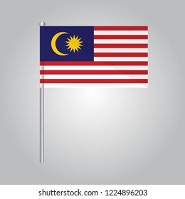 Malaysia Icon vector illustration,National flag for country of Malaysia isolated, banner vector illustration. Vector illustration eps10.