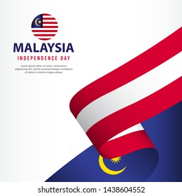 Malaysia Independence Day Celebration, banner set Design Vector Template Illustration