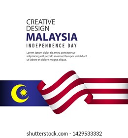 Malaysia Independence Day Celebration Creative Design Illustration Vector Template