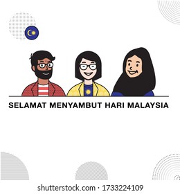 Malaysia Independence Day Design Illustration