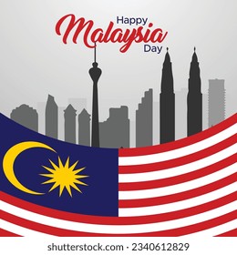 Malaysia Independence Day Design Vector