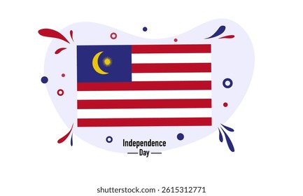 malaysia independence day illustration vector background design