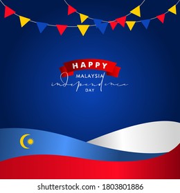 Malaysia Independence Day Vector Design Illustration For Celebrate Moment